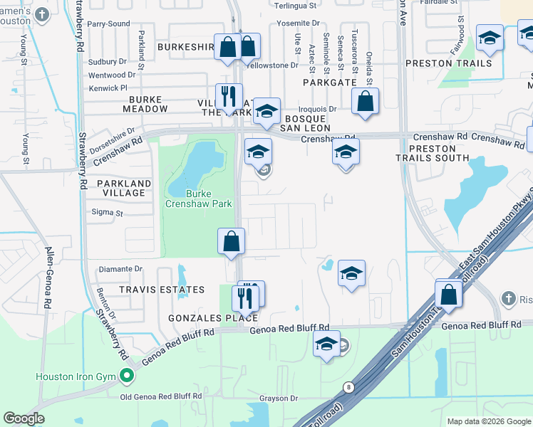 map of restaurants, bars, coffee shops, grocery stores, and more near 4235 Lakewood Drive in Pasadena