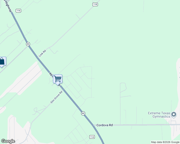 map of restaurants, bars, coffee shops, grocery stores, and more near 4141 Texas 46 in Seguin