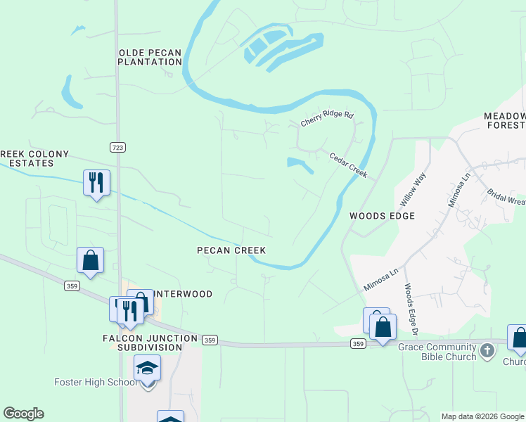 map of restaurants, bars, coffee shops, grocery stores, and more near 6030 Vicki Lynn Lane in Richmond