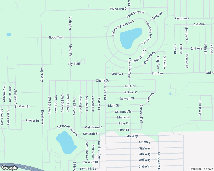 map of restaurants, bars, coffee shops, grocery stores, and more near 100 Birch Street in Interlachen