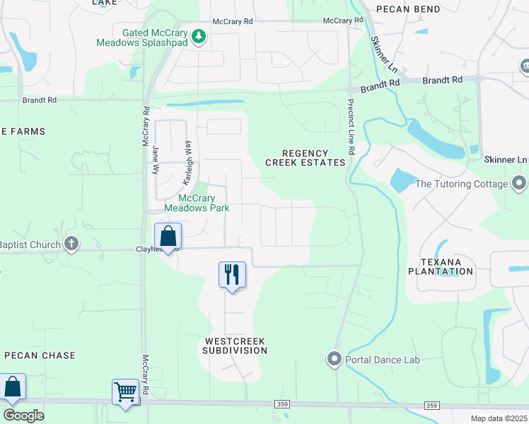 map of restaurants, bars, coffee shops, grocery stores, and more near 3018 Velda May Drive in Richmond