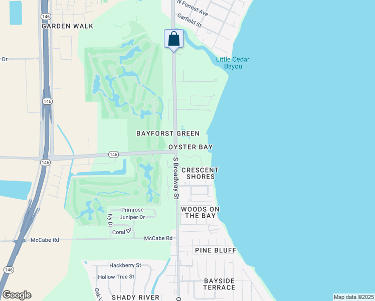map of restaurants, bars, coffee shops, grocery stores, and more near 16 Bay Harbor in La Porte