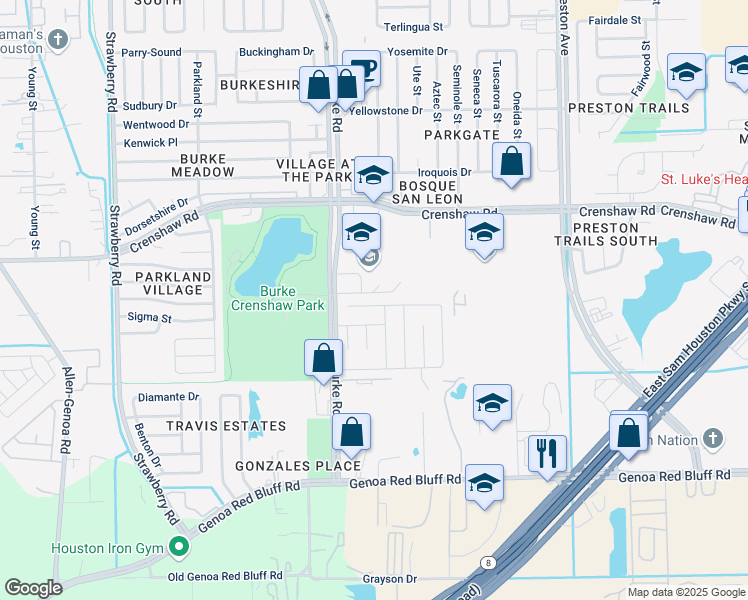 map of restaurants, bars, coffee shops, grocery stores, and more near 4235 Lakewood Dr in Pasadena