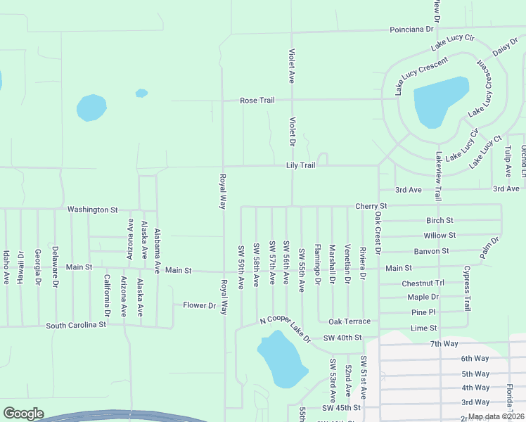 map of restaurants, bars, coffee shops, grocery stores, and more near 246 Southwest 57th Avenue in Interlachen