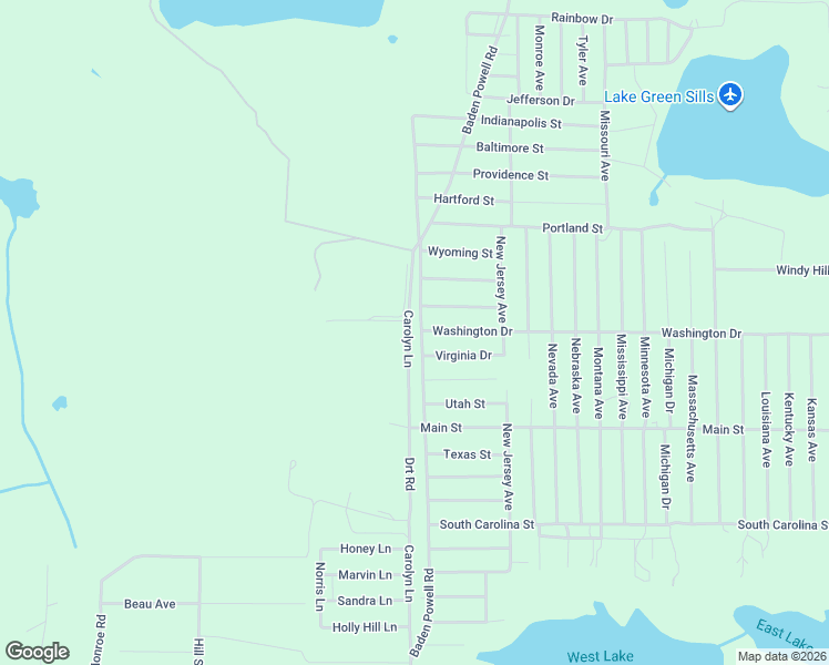 map of restaurants, bars, coffee shops, grocery stores, and more near 455 Baden Powell Road in Hawthorne