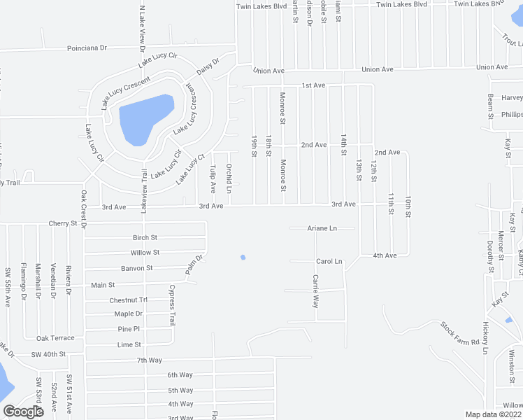 map of restaurants, bars, coffee shops, grocery stores, and more near 493 3rd Avenue in Interlachen