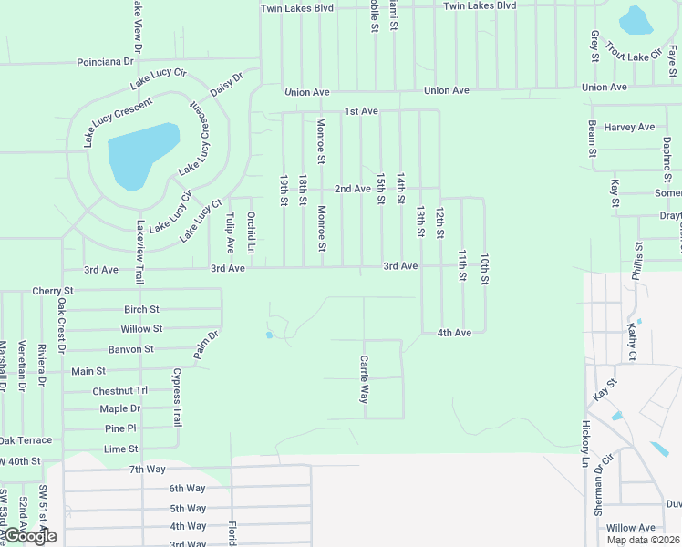 map of restaurants, bars, coffee shops, grocery stores, and more near 457 3rd Avenue in Interlachen