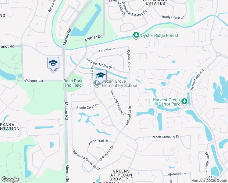 map of restaurants, bars, coffee shops, grocery stores, and more near 2002 Stetson Place Court in Richmond