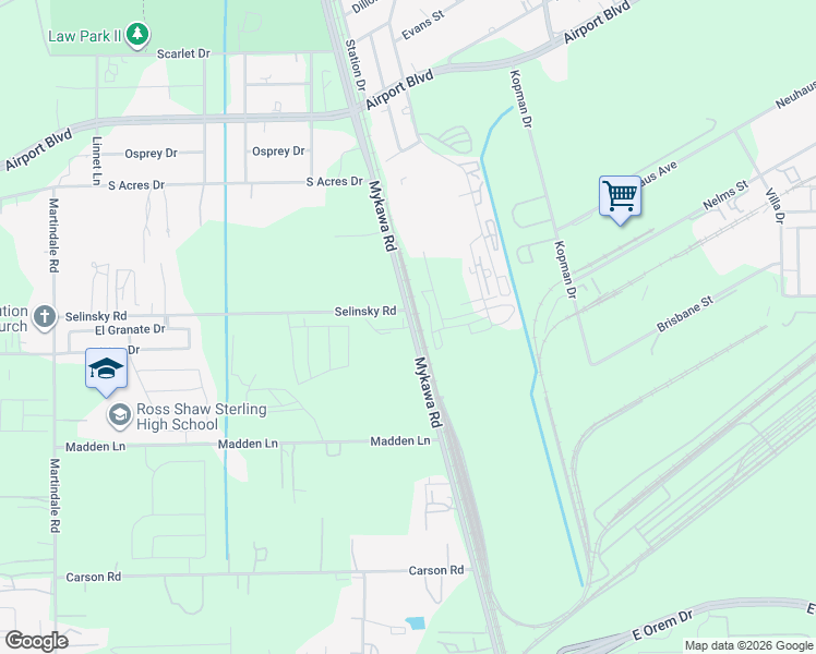 map of restaurants, bars, coffee shops, grocery stores, and more near 6720 Selinsky Road in Houston
