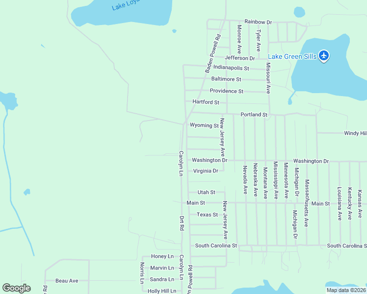 map of restaurants, bars, coffee shops, grocery stores, and more near 503 Baden Powell Road in Hawthorne