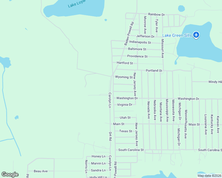 map of restaurants, bars, coffee shops, grocery stores, and more near 503 Baden Powell Road in Hawthorne