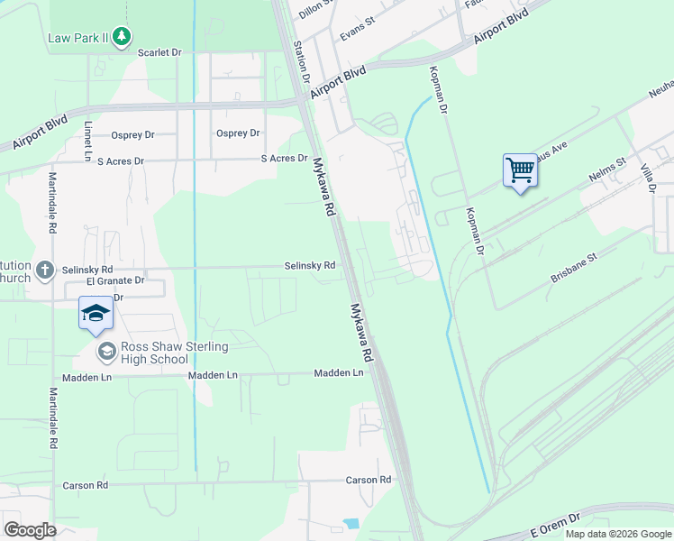 map of restaurants, bars, coffee shops, grocery stores, and more near 6720 Selinsky Road in Houston