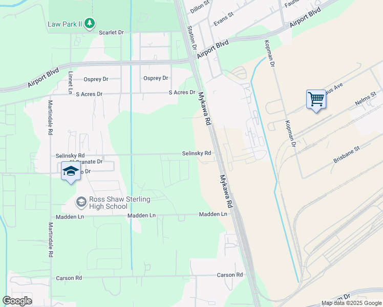map of restaurants, bars, coffee shops, grocery stores, and more near 6696 Selinsky Road in Houston