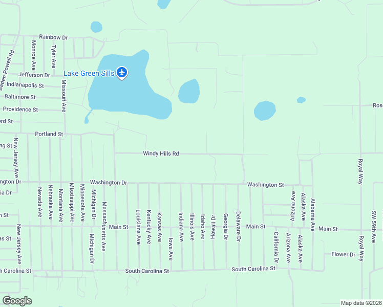 map of restaurants, bars, coffee shops, grocery stores, and more near 134 Windy Hills Road in Hawthorne