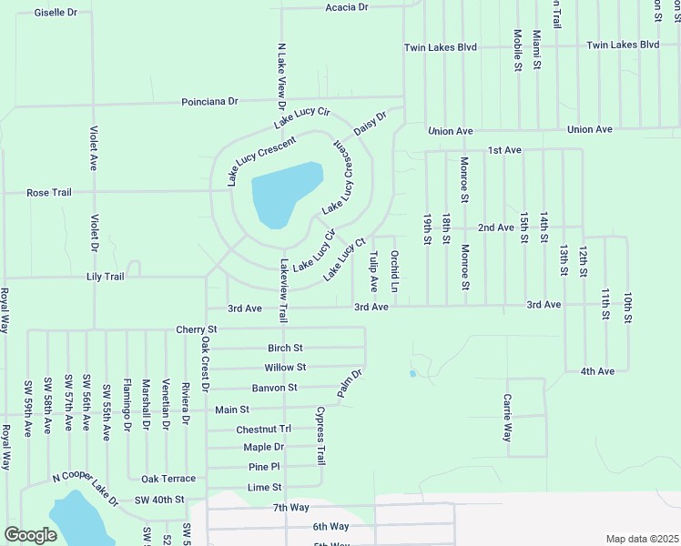 map of restaurants, bars, coffee shops, grocery stores, and more near 207 Lake Lucy Court in Interlachen