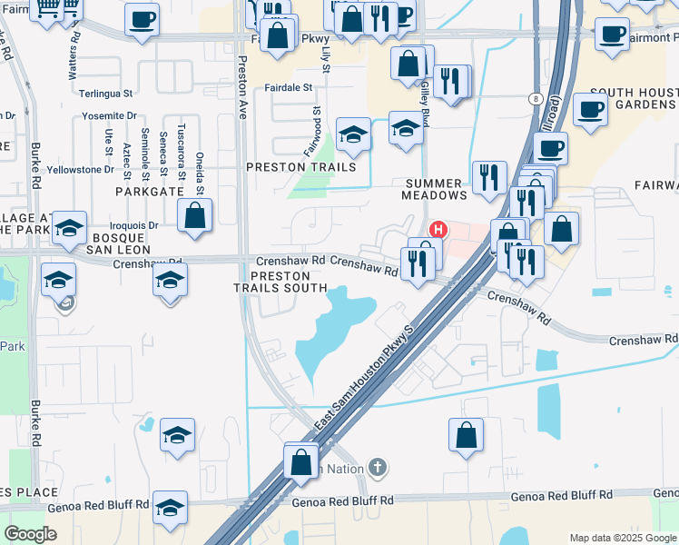 map of restaurants, bars, coffee shops, grocery stores, and more near 4923 Aspen Drive in Pasadena