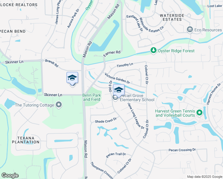 map of restaurants, bars, coffee shops, grocery stores, and more near 2202 Bell Castle Court in Richmond