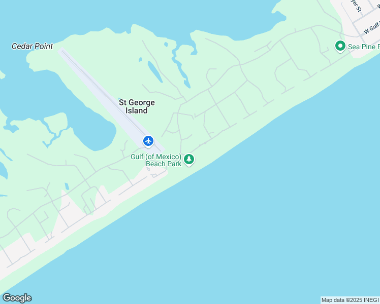 map of restaurants, bars, coffee shops, grocery stores, and more near 1492 Gulf View Way in Saint George Island