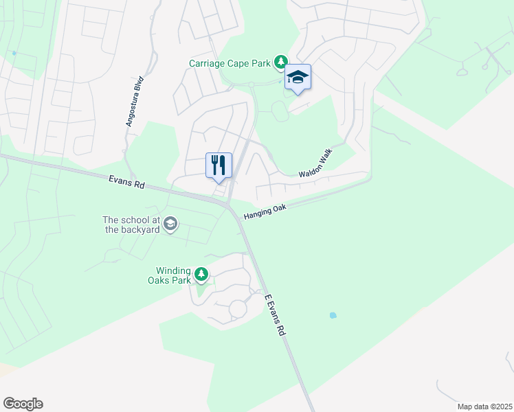 map of restaurants, bars, coffee shops, grocery stores, and more near 5603 Southern Knoll in San Antonio