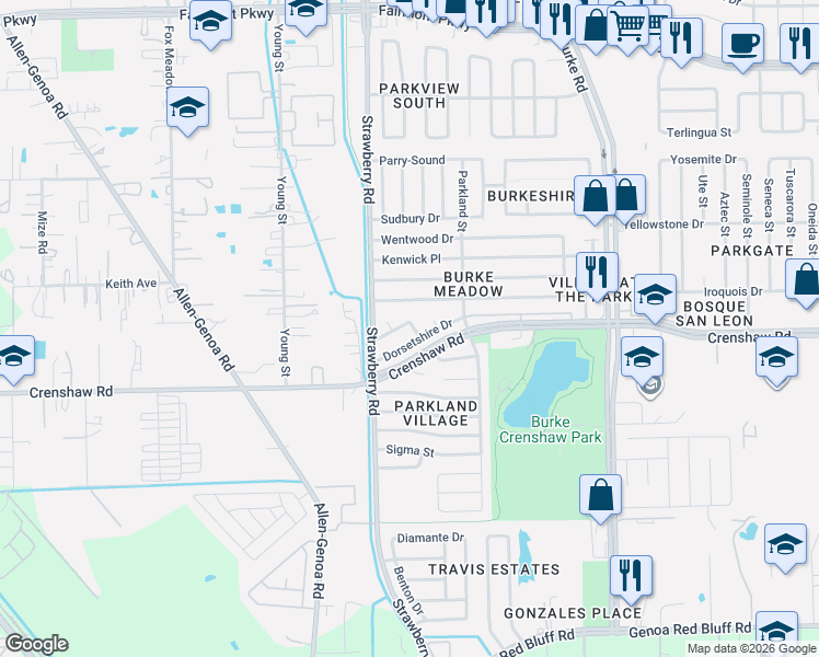 map of restaurants, bars, coffee shops, grocery stores, and more near 1314 Dorsetshire Drive in Pasadena