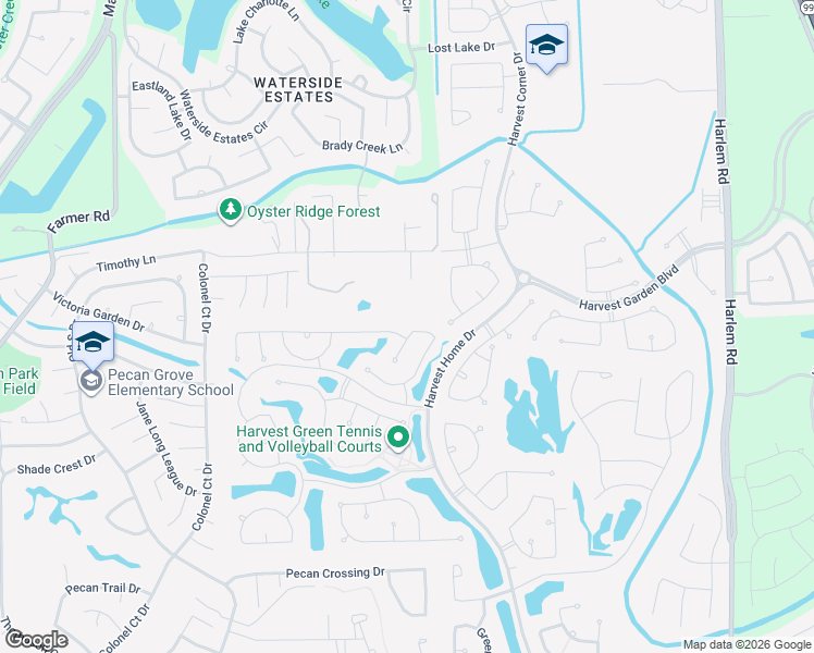 map of restaurants, bars, coffee shops, grocery stores, and more near 3215 Organic Rise Lane in Richmond