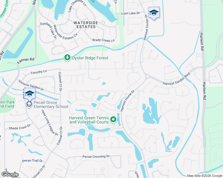 map of restaurants, bars, coffee shops, grocery stores, and more near 3215 Organic Rise Lane in Richmond