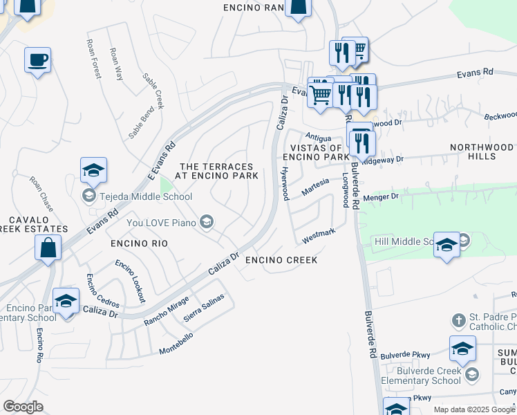 map of restaurants, bars, coffee shops, grocery stores, and more near 3414 Blackstone Run in San Antonio