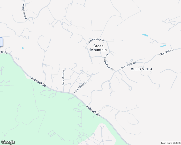 map of restaurants, bars, coffee shops, grocery stores, and more near 18 Park Mountain in San Antonio