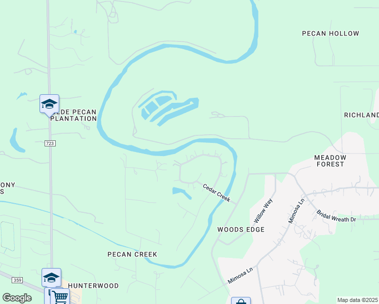 map of restaurants, bars, coffee shops, grocery stores, and more near 5502 Cherry Ridge Road in Richmond