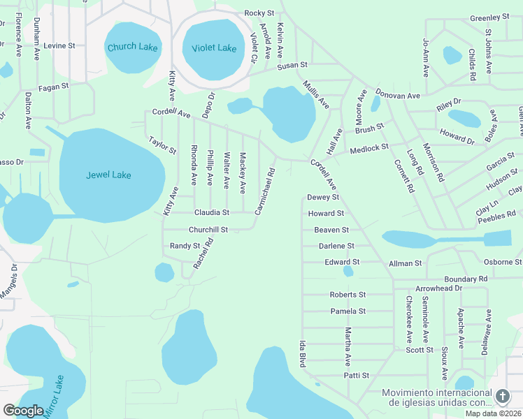 map of restaurants, bars, coffee shops, grocery stores, and more near 133 Daniels in Interlachen