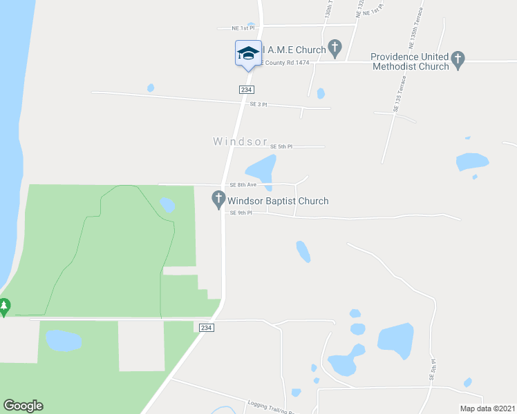 map of restaurants, bars, coffee shops, grocery stores, and more near 909 Southeast 127th Drive in Gainesville