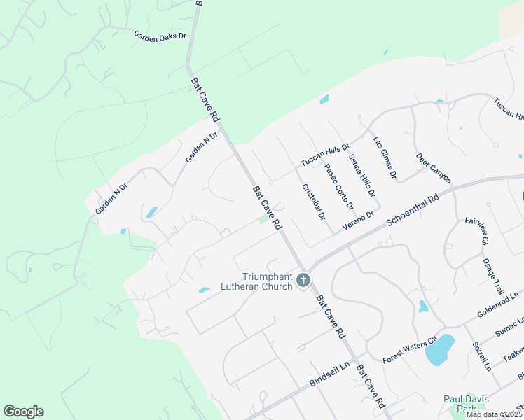 map of restaurants, bars, coffee shops, grocery stores, and more near 21835 Bat Cave Road in Garden Ridge