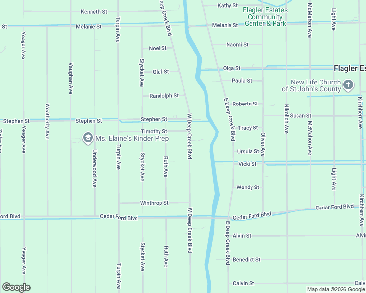 map of restaurants, bars, coffee shops, grocery stores, and more near 10235 West Deep Creek Boulevard in Hastings