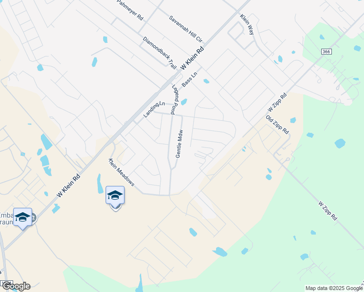 map of restaurants, bars, coffee shops, grocery stores, and more near 3987 Gentle Meadow in New Braunfels