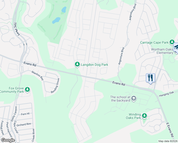 map of restaurants, bars, coffee shops, grocery stores, and more near 5103 Escudero in San Antonio