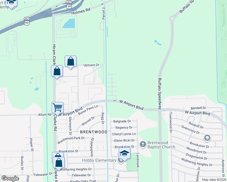 map of restaurants, bars, coffee shops, grocery stores, and more near 12703 Sandbur Valley Way in Houston