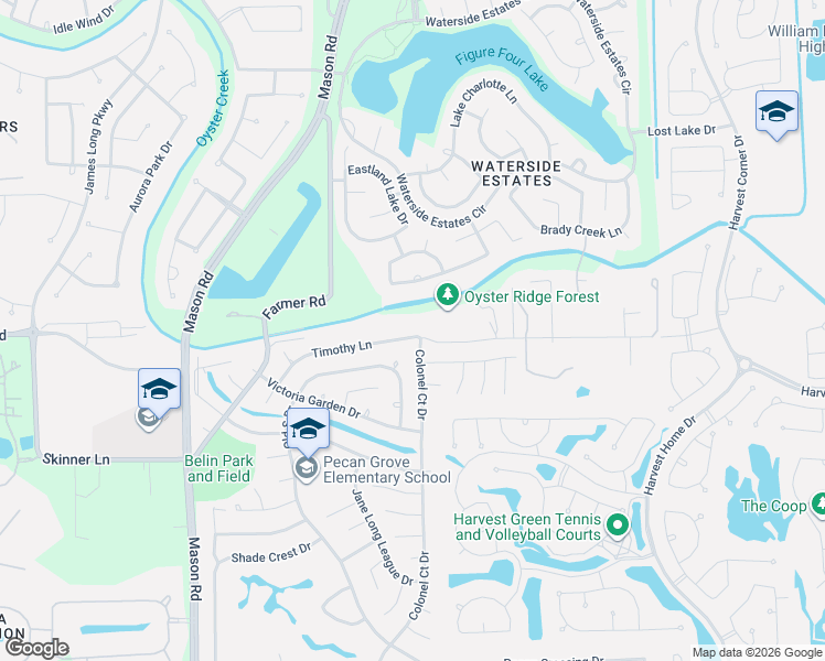 map of restaurants, bars, coffee shops, grocery stores, and more near 3635 Timothy Lane in Richmond