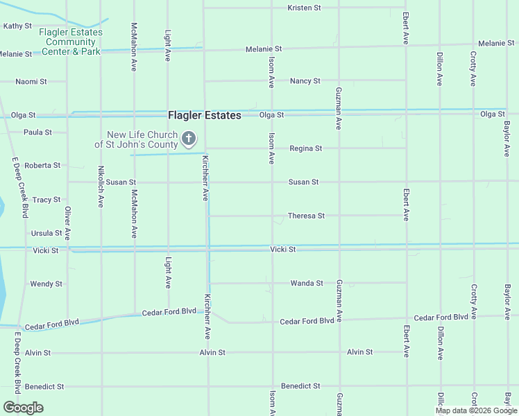 map of restaurants, bars, coffee shops, grocery stores, and more near 4410 Theresa Street in Hastings