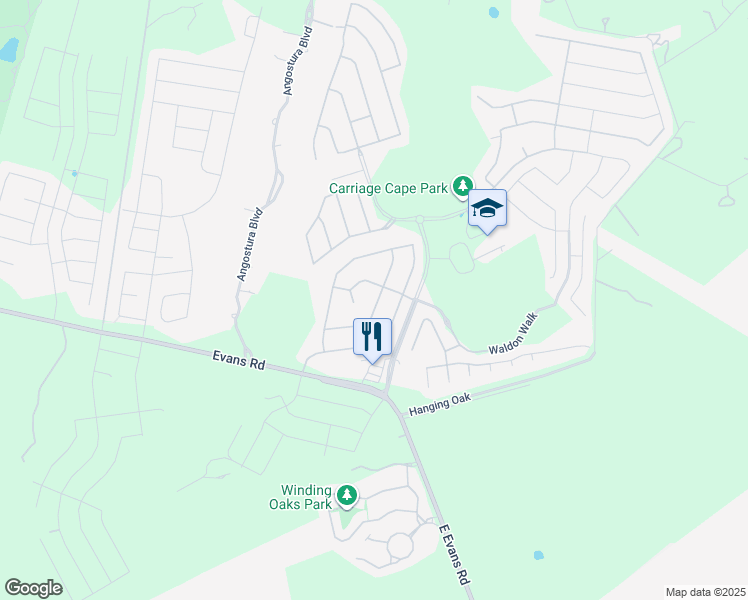 map of restaurants, bars, coffee shops, grocery stores, and more near 5627 Thunder Oaks in San Antonio