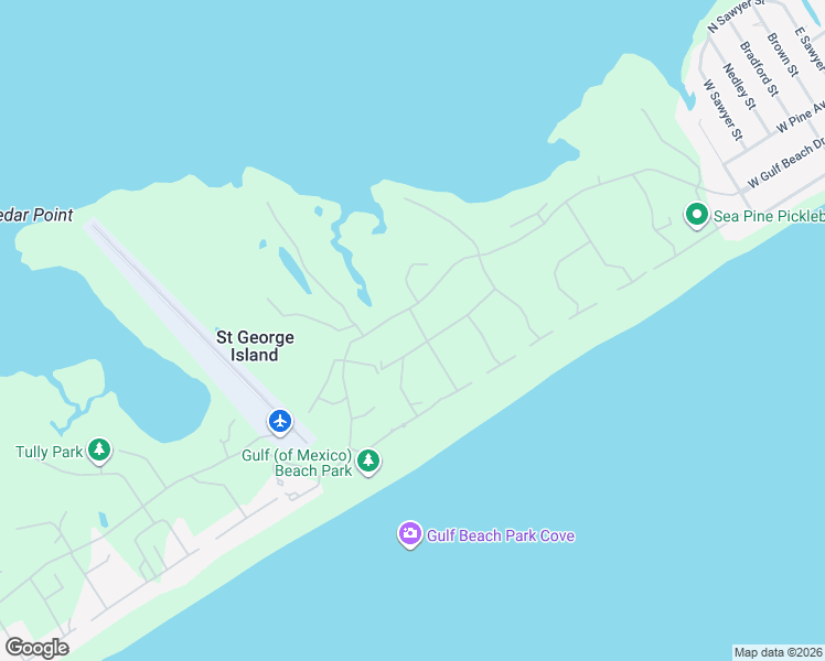 map of restaurants, bars, coffee shops, grocery stores, and more near 1448 Blueberry Road in Eastpoint
