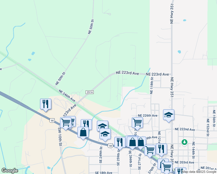 map of restaurants, bars, coffee shops, grocery stores, and more near 104 Northeast 89 Street in Cross City