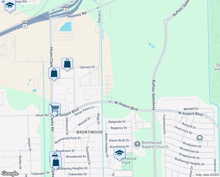 map of restaurants, bars, coffee shops, grocery stores, and more near 12703 Sandbur Valley Way in Houston