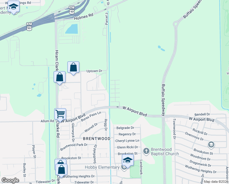 map of restaurants, bars, coffee shops, grocery stores, and more near 12707 Sandbur Valley Way in Houston