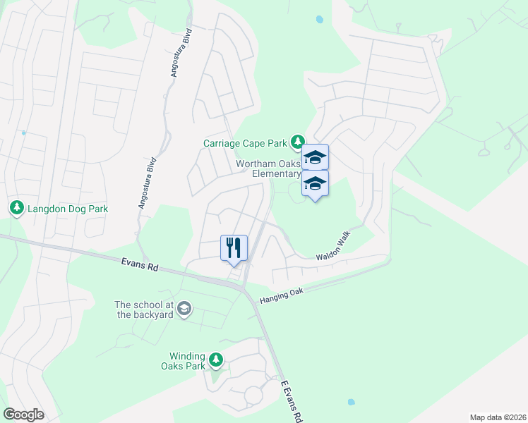 map of restaurants, bars, coffee shops, grocery stores, and more near 5702 Southern Oaks in San Antonio