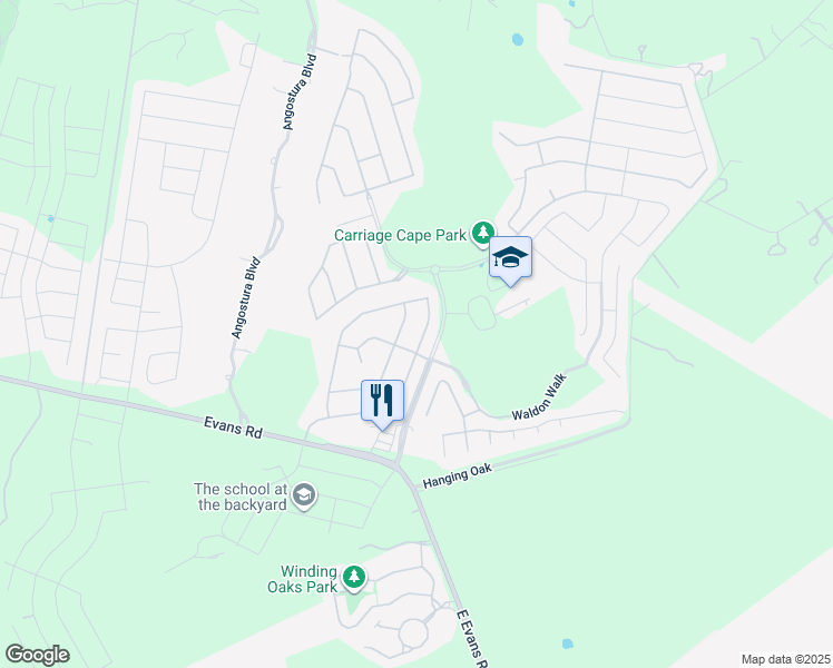 map of restaurants, bars, coffee shops, grocery stores, and more near 5715 Southern Oaks in San Antonio