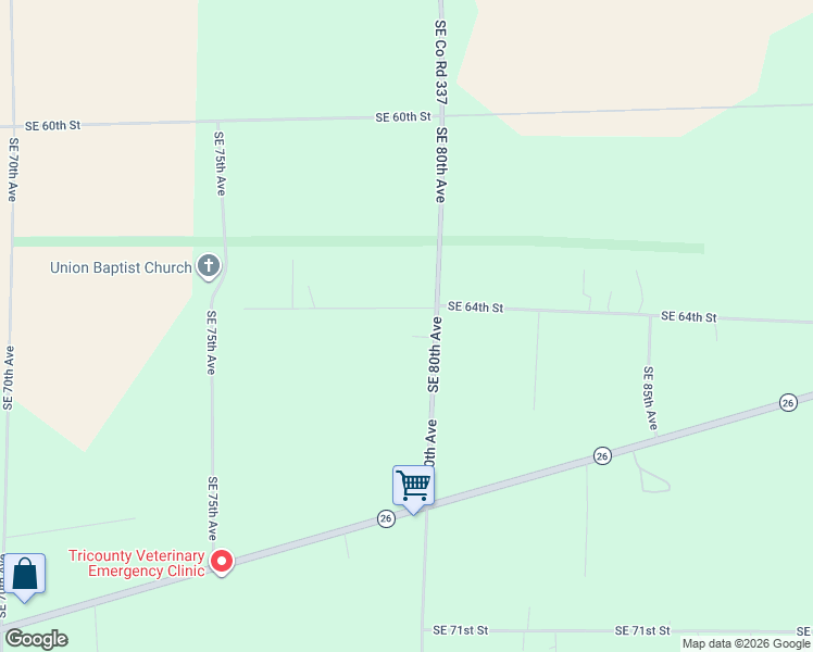 map of restaurants, bars, coffee shops, grocery stores, and more near 6509 Southeast County Road 337 in Newberry