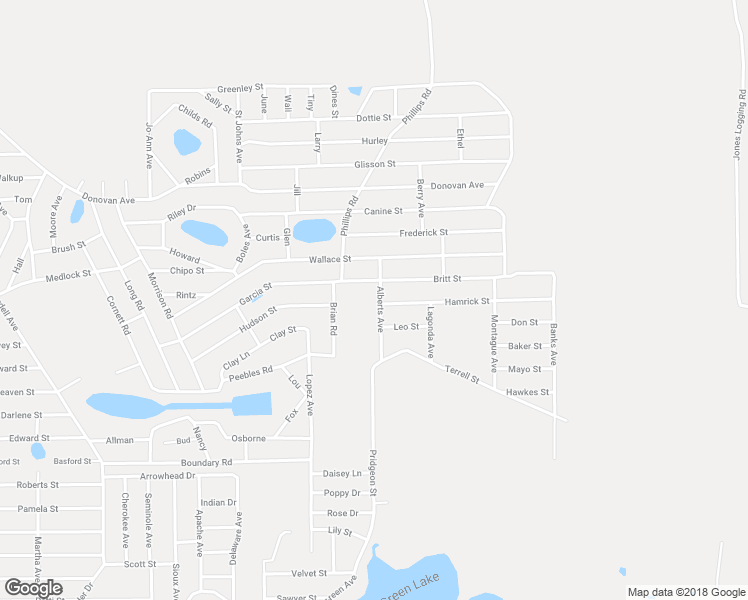 map of restaurants, bars, coffee shops, grocery stores, and more near 115 Alberts Avenue in Interlachen