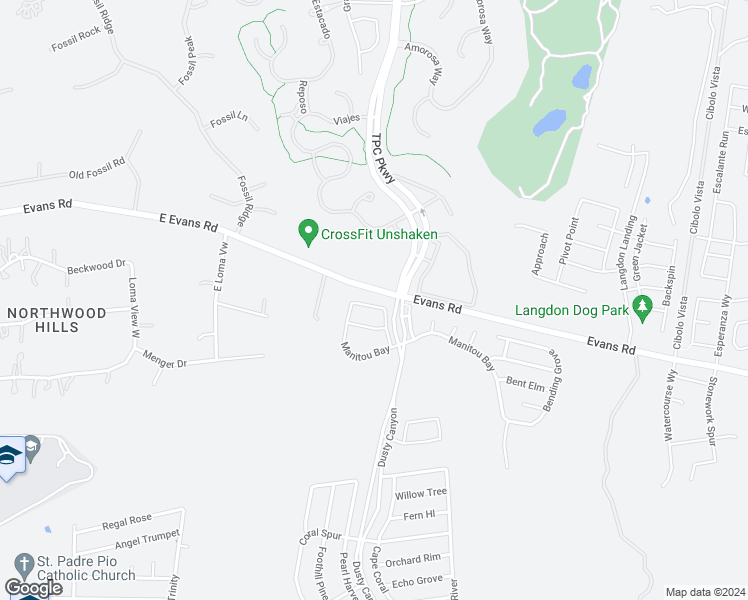 map of restaurants, bars, coffee shops, grocery stores, and more near 4423 Nugget Peak in San Antonio