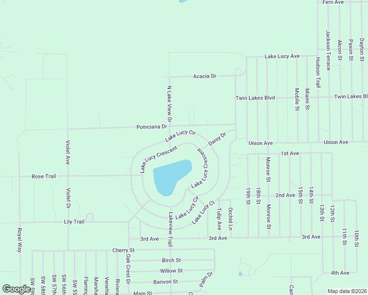 map of restaurants, bars, coffee shops, grocery stores, and more near 170 Lake Lucy Crescent in Interlachen