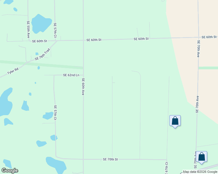 map of restaurants, bars, coffee shops, grocery stores, and more near 6350-6422 Southeast 62nd Court in Trenton
